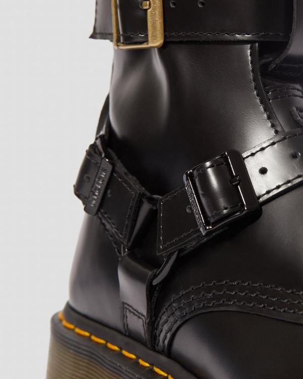 Dr Martens Dámské Vysoké Boty Blake Tall Černé, CZ-328709